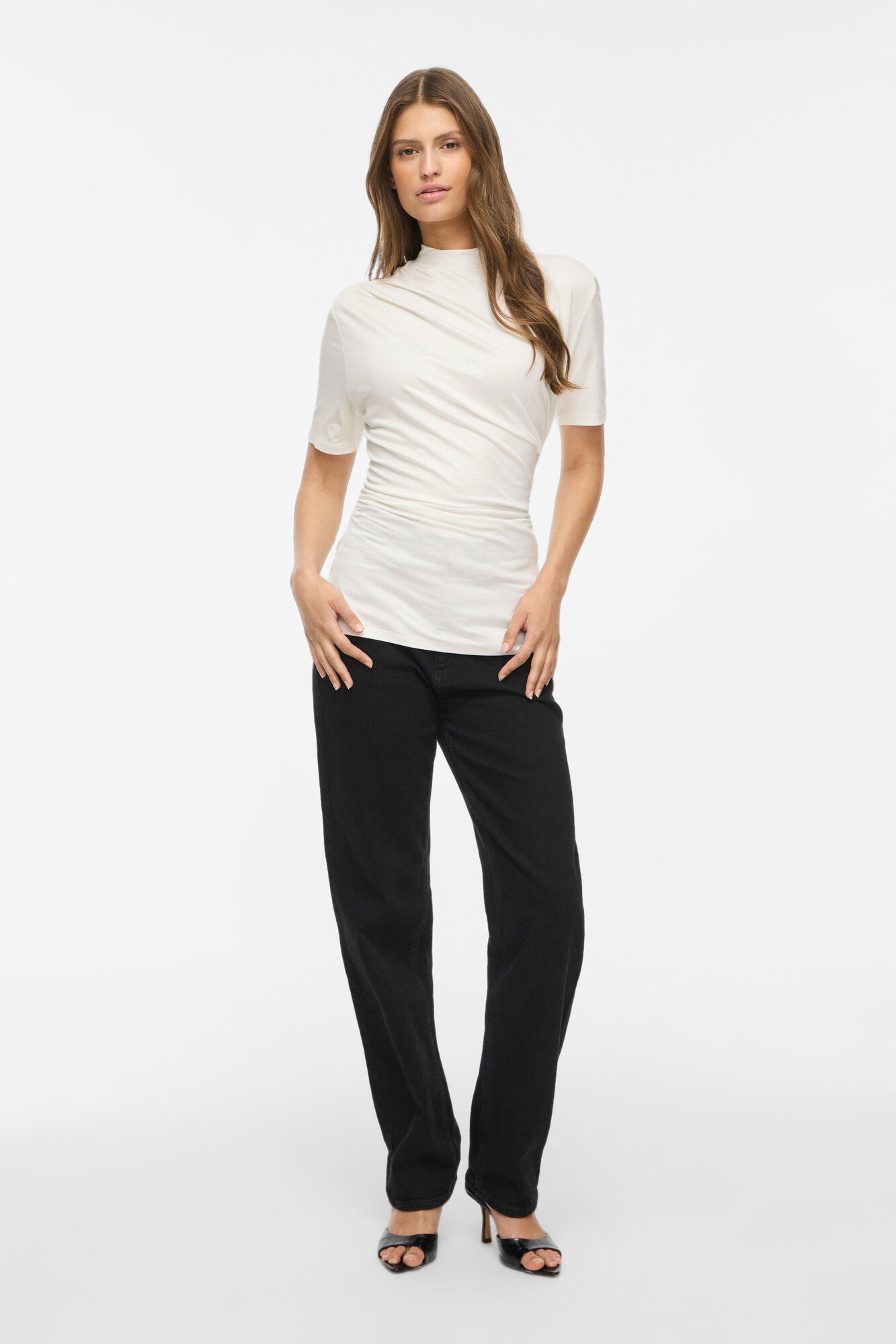 Vipinna Highneck top - Snow White